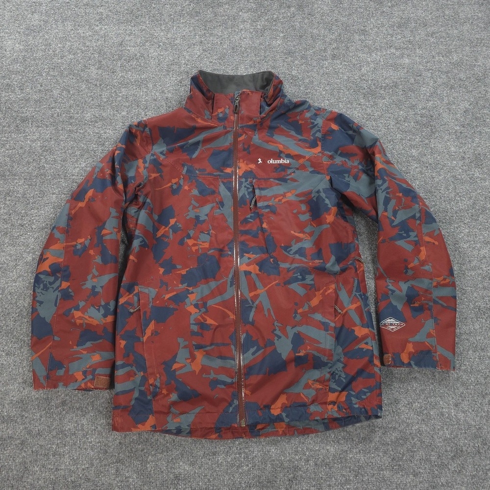 Columbia Jacket Mens Small Multicolor Omni-Tech Interchange Camo Ski Snow Hiking